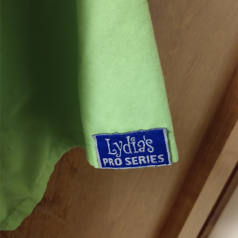 Green scrub top
